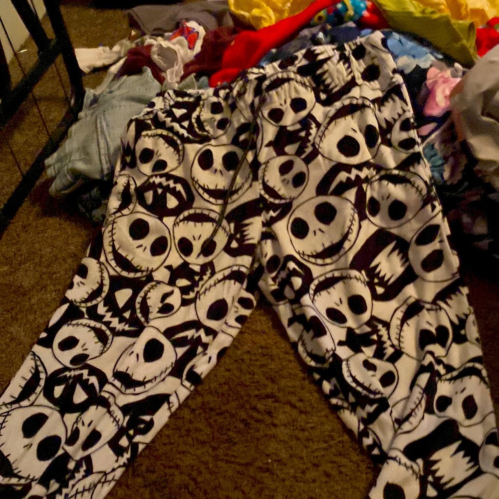nightmare before christmas jack skeleton pajama pants